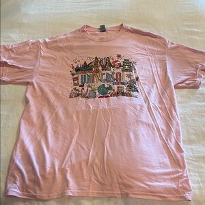Universal Studios Pink Graphic Short Sleeve Tee